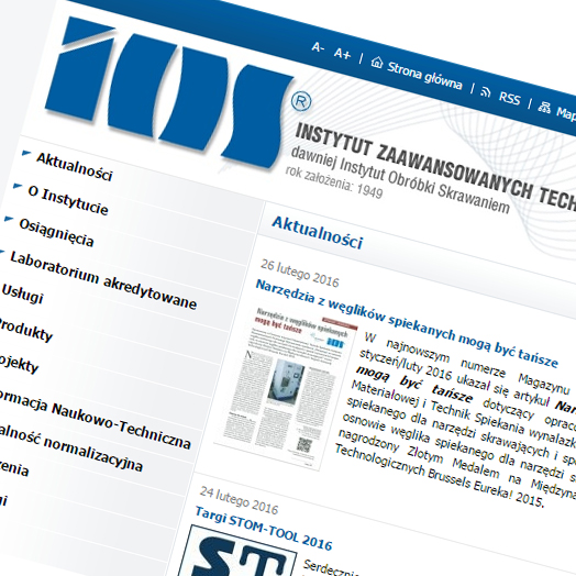 Instytut Zaawansowanych Technologii Wytwarzania Instytut Zaawansowanych Technologii Wytwarzania